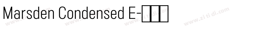 Marsden Condensed E字体转换